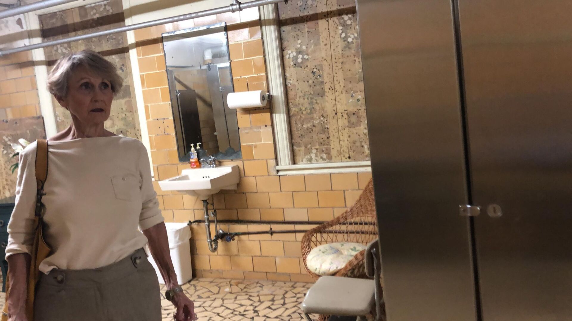 Fieldale Recreation Center women's bathrooms